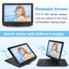 YOOHOO 17.9" Portable DVD Players with Large Screen, 15.6" Swivel HD Screen, 6 Hrs Battery DVD Player Portable with Car Charger, Last Memory, Support USB/SD Card/Sync TV, Region Free, Black view 3