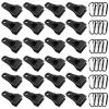 Upgrade Large Tarp Clips Heavy Duty Lock Grip -Total 48 PCs Tarp Clamps Thumb Screw Tent Fasteners Clips with Carabiner for Camping Awnings Caravan Canopies Car Truck Pool Boat Cover Clips view 1
