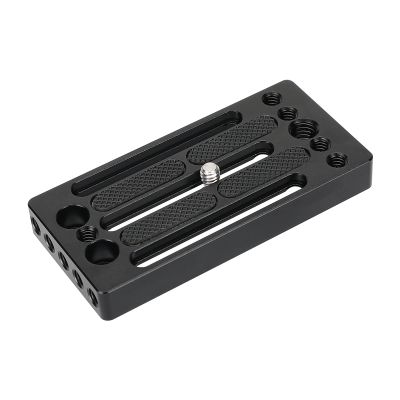 CAMVATE (Extended Version) DSLR Camera Baseplate Tripod Head Mount with Adjustable 1/4"-20 Mounting Stud - 3034