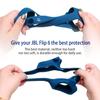 LTGEM Silicone Protective Case for JBL Flip 6 Portable Bluetooth Speaker with Extra Carabiner and Strap- Blue (Case Only) view 4
