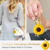 GOLLEY Compatible with Apple AirTag Case for AirTag Keychain,Airtag Holder,Protective Air Tag Holder, Portable Keyring Cover (Sunflower) view 3
