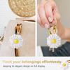 GOLLEY Compatible with Apple AirTag Case for AirTag Keychain,Airtag Holder,Protective Air Tag Holder, Portable Keyring Cover (Daisy) view 3