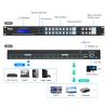 8x8 HDMI Matrix 4K withWeb GUI, Yinker 8 in 8 Out HDMI Matrix Switcher Splitter Support 4K@30Hz, EDID, HDCP, IR, RS232, LAN, Rack Mount Matrix view 2
