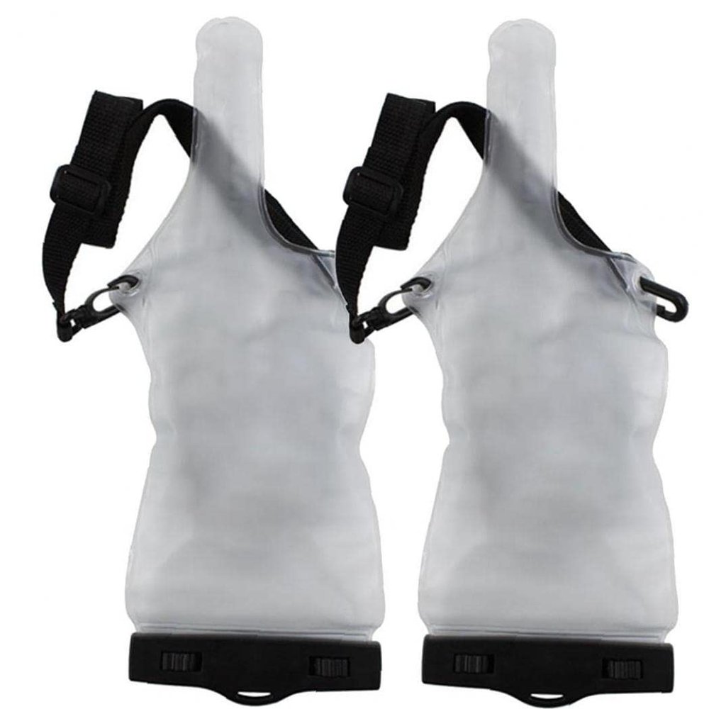 Waterproof Bag for Walkie Talkie Portable Rainproof Two-Way Radios Pouch with Lanyard Interphone Protective Sleeve