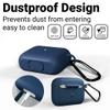 IceSword Airpods Pro 2nd/1st Generation Case Cover, Full Protective Silicone AirPods Skin Soft Shell Shock-Absorbing Protective Full-Body Keychain for Women Men [Front LED Visible] Airpods - Blue view 2