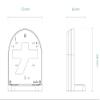 Vivotek AM-21M White L-Shape Bracket view 2