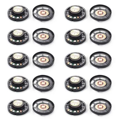 Heyiarbeit 20Pcs DIY Magnetic Speaker 0.25W 8 Ohm 29mm Diameter Round Shape Replacement Loudspeaker