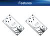 Heyiarbeit 4Pcs 2W 8 Ohm DIY Magnetic Speaker 40 x 20mm (L x W) Rectangle Shape Replacement Loudspeaker view 3