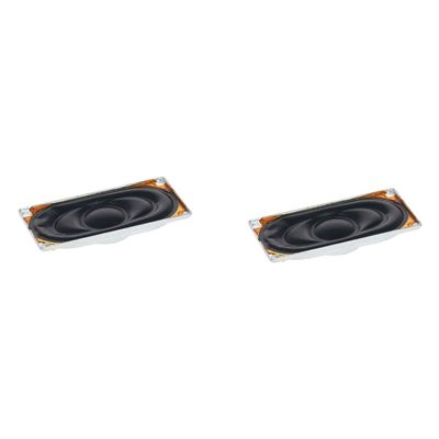 Heyiarbeit 2Pcs 2W 8 Ohm DIY Magnetic Speaker 40 x 20mm (L x W) Rectangle Shape Replacement Loudspeaker