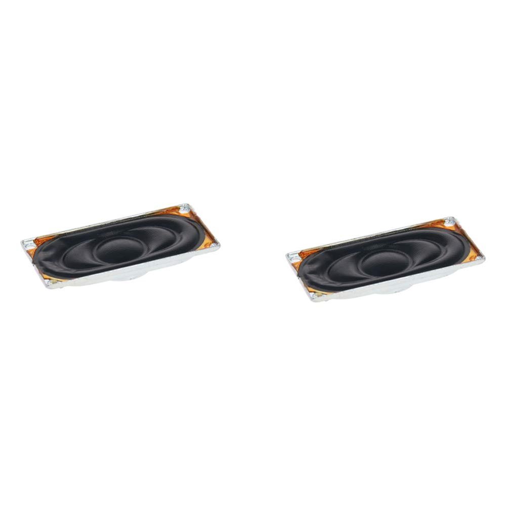 Heyiarbeit 2Pcs 2W 8 Ohm DIY Magnetic Speaker 40 x 20mm (L x W) Rectangle Shape Replacement Loudspeaker