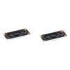 Heyiarbeit 2Pcs 2W 8 Ohm DIY Magnetic Speaker 40 x 20mm (L x W) Rectangle Shape Replacement Loudspeaker view 1