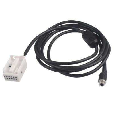 KJWPYNF for BMW E60 E61 E63 E64, Car Auto Aux Adapter Cable 12 Pin AUX Auxiliary Audio Input Kit Adapter Cable Car-Styling