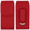 (RED/VERTICAL1) Classic Carry Pouch case with Belt Clip for Dexcom G6 Mobile CGM Receiver view 1