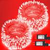 JMEXSUSS 2 Pack Red Halloween Lights Indoor, 100 LED 33FT Red String Lights view 1