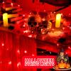 JMEXSUSS 2 Pack Red Halloween Lights Indoor, 100 LED 33FT Red String Lights view 2