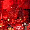 JMEXSUSS 2 Pack Red Halloween Lights Indoor, 100 LED 33FT Red String Lights view 4
