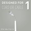 Legrand Wiremold C110S Cordmate 108 Inch 17 Piece Cord Cover Kit, Organizer for Wall, Holds 1 Cord or Cable, Sustainable Packaging, White (1 Pack) view 3