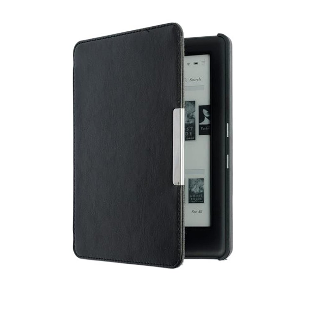 HAPPYA Case for Kobo Glo HD/Kobo Glo/Kobo Touch 2.0 6 inch 2015 Ereader Smart Leather Cover for Ebooks Auto Wake/Sleep (Color : Black)