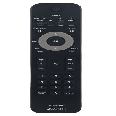 242254901868 Replaced Remote fit for Philips TV 40PFL4706/F7 19PFL5422D27 15MF227B/27 15MF237S/27 19MF337B/27 19MD357B/27 19PFL5402D/27 19PFL5422D/27 19PFL5622D/27