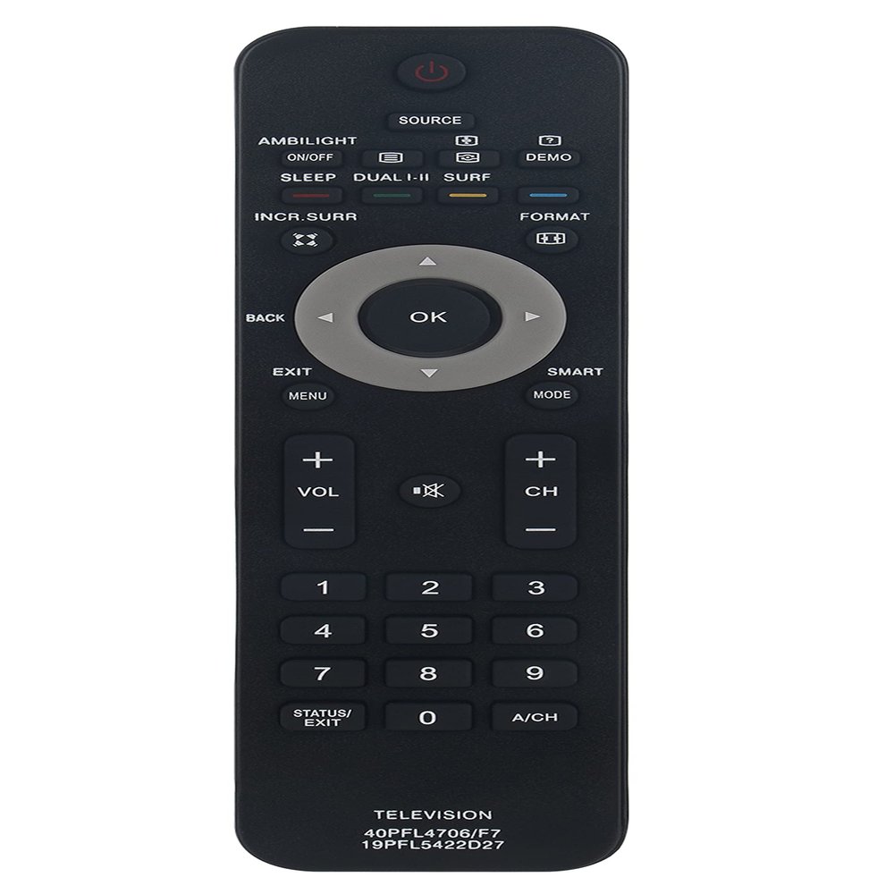 242254901868 Replaced Remote fit for Philips TV 40PFL4706/F7 19PFL5422D27 15MF227B/27 15MF237S/27 19MF337B/27 19MD357B/27 19PFL5402D/27 19PFL5422D/27 19PFL5622D/27