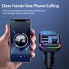 Bluetooth Adapter for Car, Wireless FM Radio Transmitter, Wireless Bluetooth 5.0, MP3 Music Player, QC3.0 + PD 20W USB Car Charger, 7 Colors LED Backlit view 3