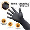 Infimor Nitrile Gloves 6mil Black Gloves Disposable,50/Box,Medium Size view 2