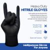 Infimor Nitrile Gloves 6mil Black Gloves Disposable,50/Box,Medium Size view 3