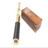 Pirate Monocular Gifting Telescope & Adults, Travellers Adventure Enthusiast Collectible Portable Telescope Cruise Ship Travel Hunting (14 inches, Black Leather Brass) view 1