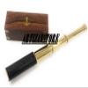 Pirate Monocular Gifting Telescope & Adults, Travellers Adventure Enthusiast Collectible Portable Telescope Cruise Ship Travel Hunting (14 inches, Black Leather Brass) view 3