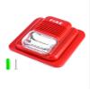QWORK Fire Alarm, 12 / 24V DC Wired Sound and Light Fire Alarm Warning Strobe Siren Horn, Security System Sensor view 1