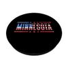 Minnesota with the flag of the USA PopSockets Swappable PopGrip view 2