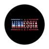 Minnesota with the flag of the USA PopSockets Swappable PopGrip view 3