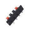 2pcs 2/4/6 Way Spring Speaker Terminal Clip Push Release Connector Audio Cable Terminals Strip Block (WP4-7-4P) view 2