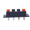 2pcs 2/4/6 Way Spring Speaker Terminal Clip Push Release Connector Audio Cable Terminals Strip Block (WP4-7-4P) view 3