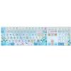 WSLUCKO Silicone Keyboard Cover Skin for 2017/2018 Apple iMac Magic Keyboard with Numeric Keypad (Model:MQ052LL/A A1843), US Layout, Garland view 2