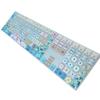 WSLUCKO Silicone Keyboard Cover Skin for 2017/2018 Apple iMac Magic Keyboard with Numeric Keypad (Model:MQ052LL/A A1843), US Layout, Garland view 3