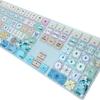WSLUCKO Silicone Keyboard Cover Skin for 2017/2018 Apple iMac Magic Keyboard with Numeric Keypad (Model:MQ052LL/A A1843), US Layout, Garland view 4