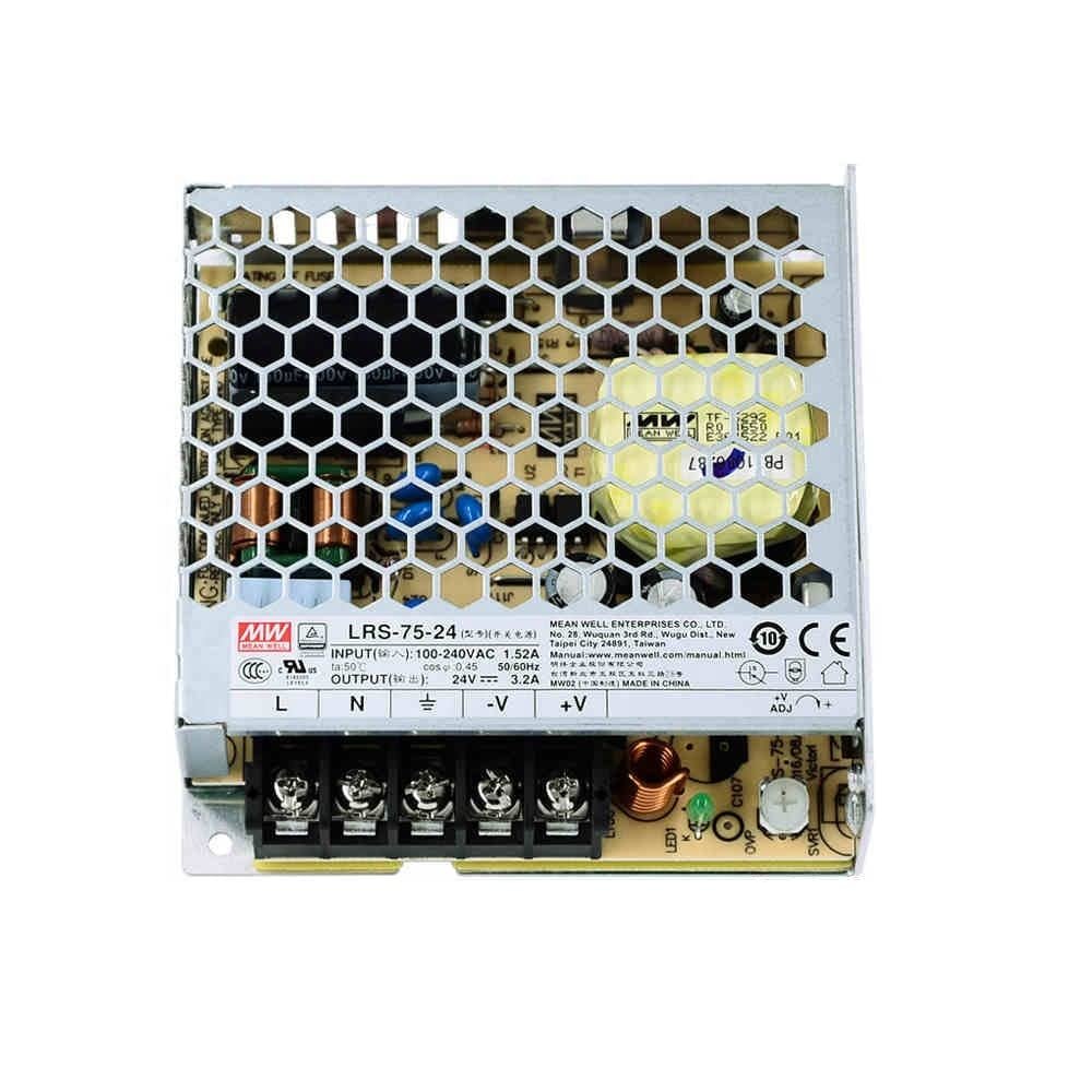 MW Enclosed Type LRS-75W-12/15/24/36/48/5V Non-PFC LRS Series 75W Single Output Switching Power Supply (LRS-75-24)
