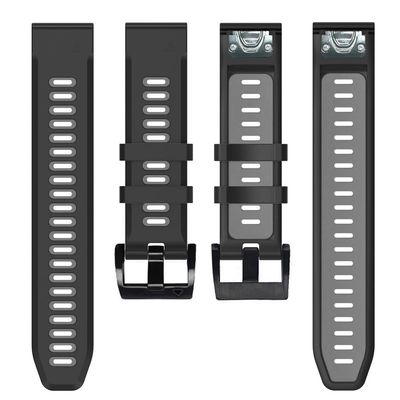 KFAA 22 26mm Quick Release Silicone Watchband Strap For Garmin Descent MK1 Mk2 Mk2i Wristband For Garmin TACTIX DELTA Bracelet Correa (Color : E, Size : 26mm Descent Mk2)
