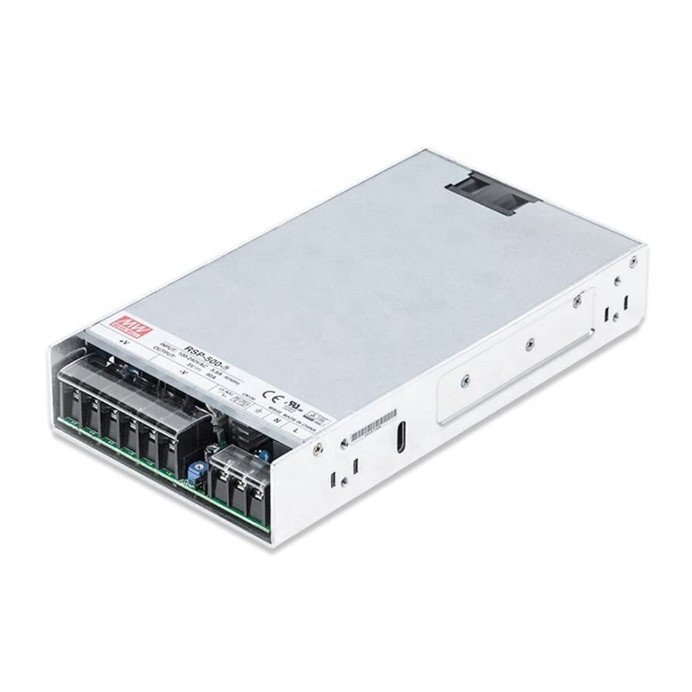MW Mean Well Enclosed Type RSP-500W-12/15/24/27/3.3/4/48/5V PFC RSP Series 500W Single Output with PFC Function Power Supply (RSP-500-4)