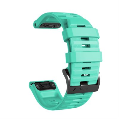 KFAA for Garmin Fenix 6S 5S Watchband 20mm Bracelet for Fenix 6s Pro 5s Plus Rose Gold Buckle Silicone Quick Replacement Wrist Straps (Color : H, Size : 26mm)