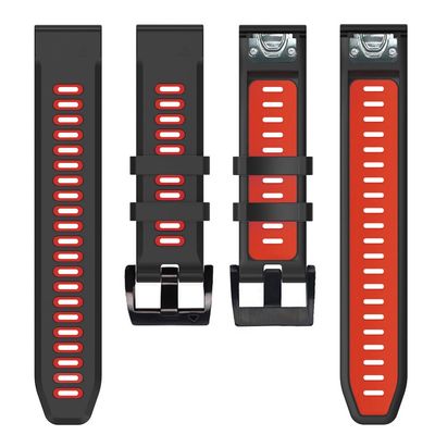 KFAA 22 26mm Quick Release Silicone Watchband Strap For Garmin Descent MK1 Mk2 Mk2i Wristband For Garmin TACTIX DELTA Bracelet Correa (Color : C, Size : 22mm)