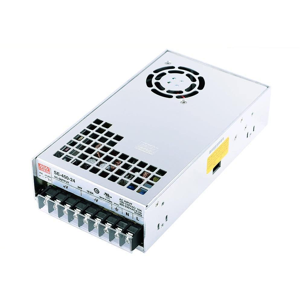 MW Mean Well Enclosed Type SE-450W-12/15/24/3.3/36/48/5V Non-PFC SE Series 450W Single Output Power Supply (SE-450-24)