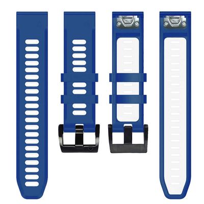 KFAA 22 26mm Quick Release Silicone Watchband Strap For Garmin Descent MK1 Mk2 Mk2i Wristband For Garmin TACTIX DELTA Bracelet Correa (Color : H, Size : 26mm Descent Mk2)