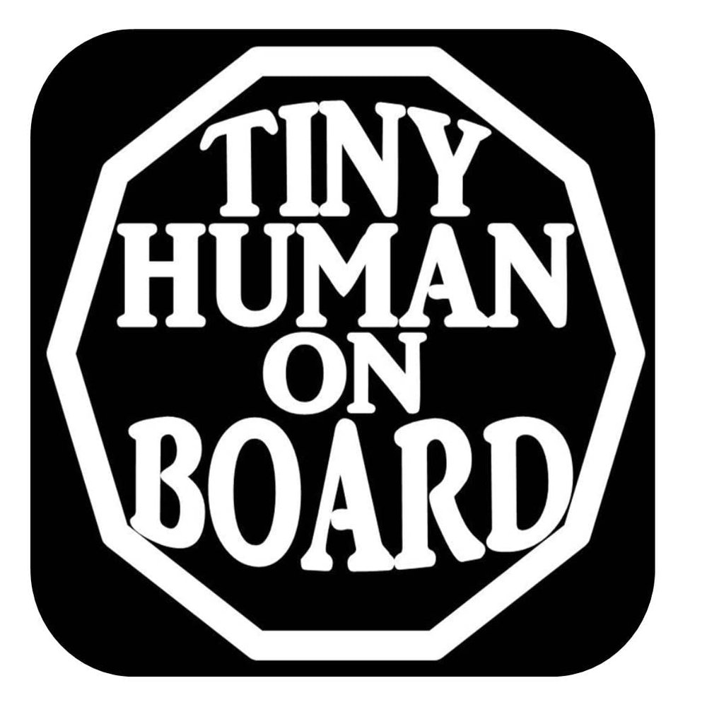 Tiny Human on Board Decal OS 096 6 inch Sticker Baby