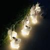 ABOOFAN String Easter Rabbit Lights Easter Electric Lights Led Rabbit Party Ornament Led Bunny White Outdoor Animal view 2