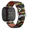 CJBROES Replacement Leather Watch Band, Compatible with Fitbit Versa 3 and Fitbit Sense of Wristband Bracelet Accessory - pop Colorful Fishing Lures view 1