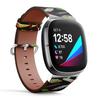 CJBROES Replacement Leather Watch Band, Compatible with Fitbit Versa 3 and Fitbit Sense of Wristband Bracelet Accessory - pop Colorful Fishing Lures view 2