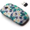 2.4G Wireless Mouse with Cute Pattern Design for All Laptops and Desktops with Nano Receiver - Ethnic Geometric Ornamental Palm view 1