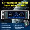 VIGORTHERIVE Single Din 5.1 Inch 5188 Car MP5 Player IPS Press Screen Voice Control Bidirectional Interconnection Radio RDS AM FM 4USB view 2